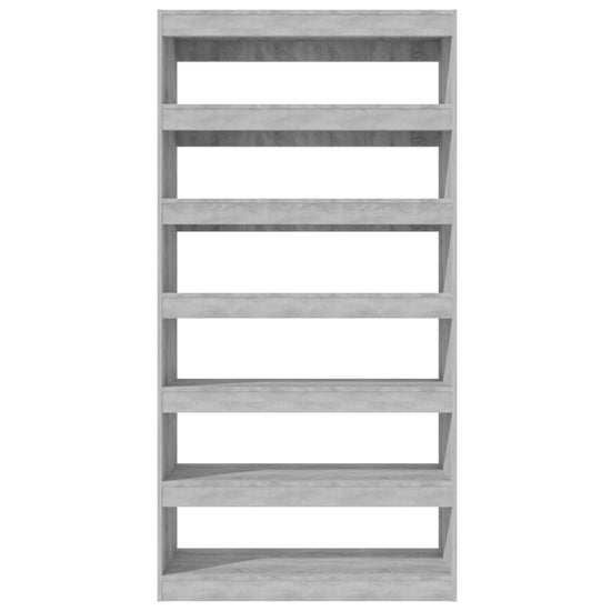 Boekenkast/kamerscherm 100x30x198 cm bewerkt hout grijs sonoma MeubelReus