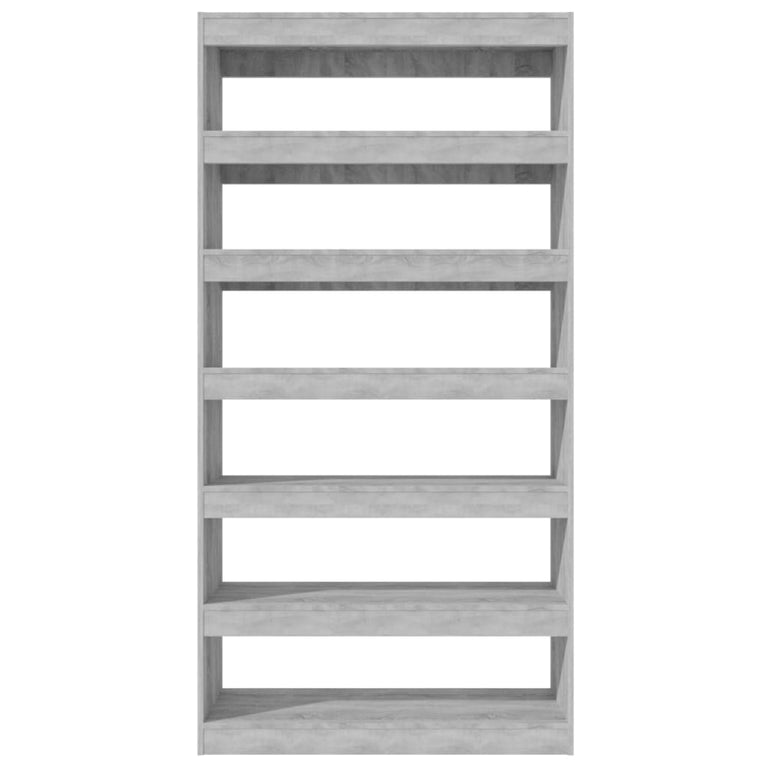 Boekenkast/kamerscherm 100x30x198 cm bewerkt hout grijs sonoma MeubelReus