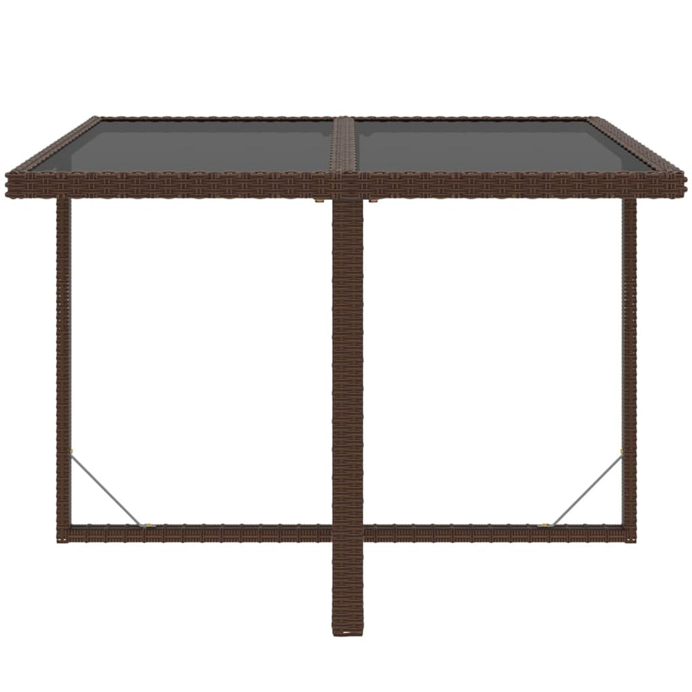 9-delige Tuinset met kussens poly rattan bruin MeubelReus