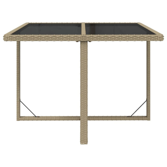 9-delige Tuinset met kussens poly rattan beige MeubelReus