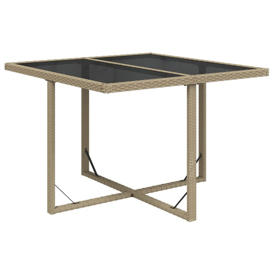 9-delige Tuinset met kussens poly rattan beige MeubelReus