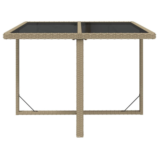9-delige Tuinset met kussens poly rattan beige MeubelReus