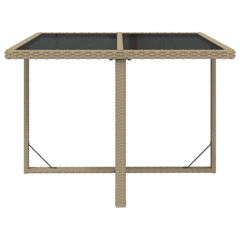 9-delige Tuinset met kussens poly rattan beige MeubelReus