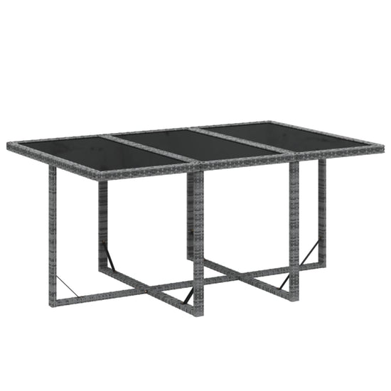 7-delige Tuinset met kussens poly rattan grijs MeubelReus