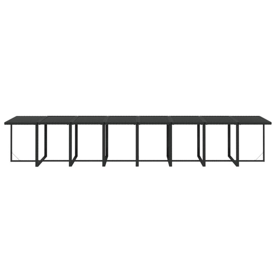 21-delige Tuinset met kussens poly rattan zwart MeubelReus