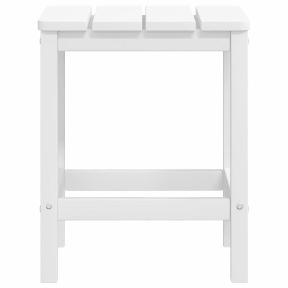 Tuinstoelen Adirondack met voetenbank en tafel HDPE wit MeubelReus