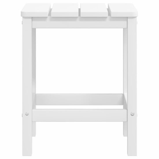 Tuinstoelen Adirondack met voetenbank en tafel HDPE wit MeubelReus