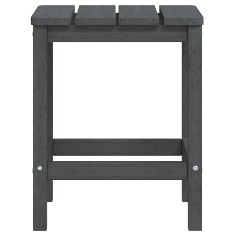 Tuinstoelen Adirondack met voetenbank tafel HDPE antracietkleur MeubelReus