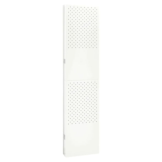 Kamerschermen 2 st met 6 panelen 240x180 cm staal wit MeubelReus