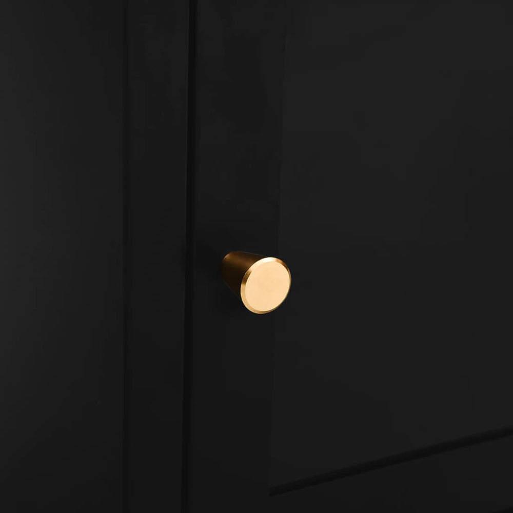 Nachtkastjes 2 st 40x30x54,5 cm staal en glas zwart MeubelReus