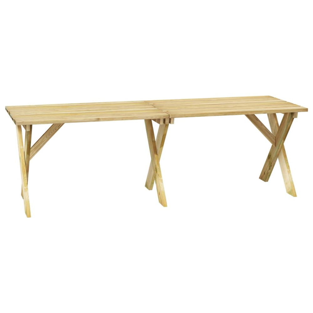 Tuintafel 220x73x70 cm geïmpregneerd grenenhout MeubelReus