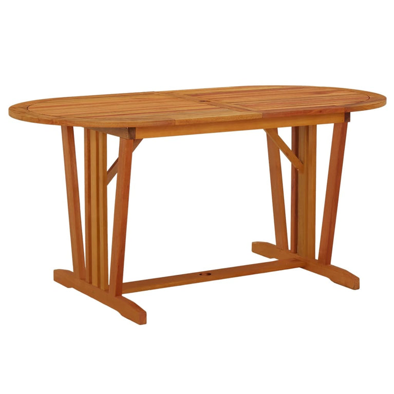 Tuintafel 160x85x75 cm massief eucalyptushout MeubelReus