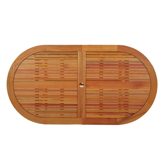 Tuintafel 160x85x75 cm massief eucalyptushout MeubelReus
