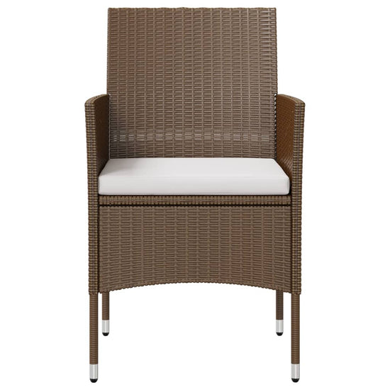 16-delige Loungeset met kussens poly rattan bruin MeubelReus