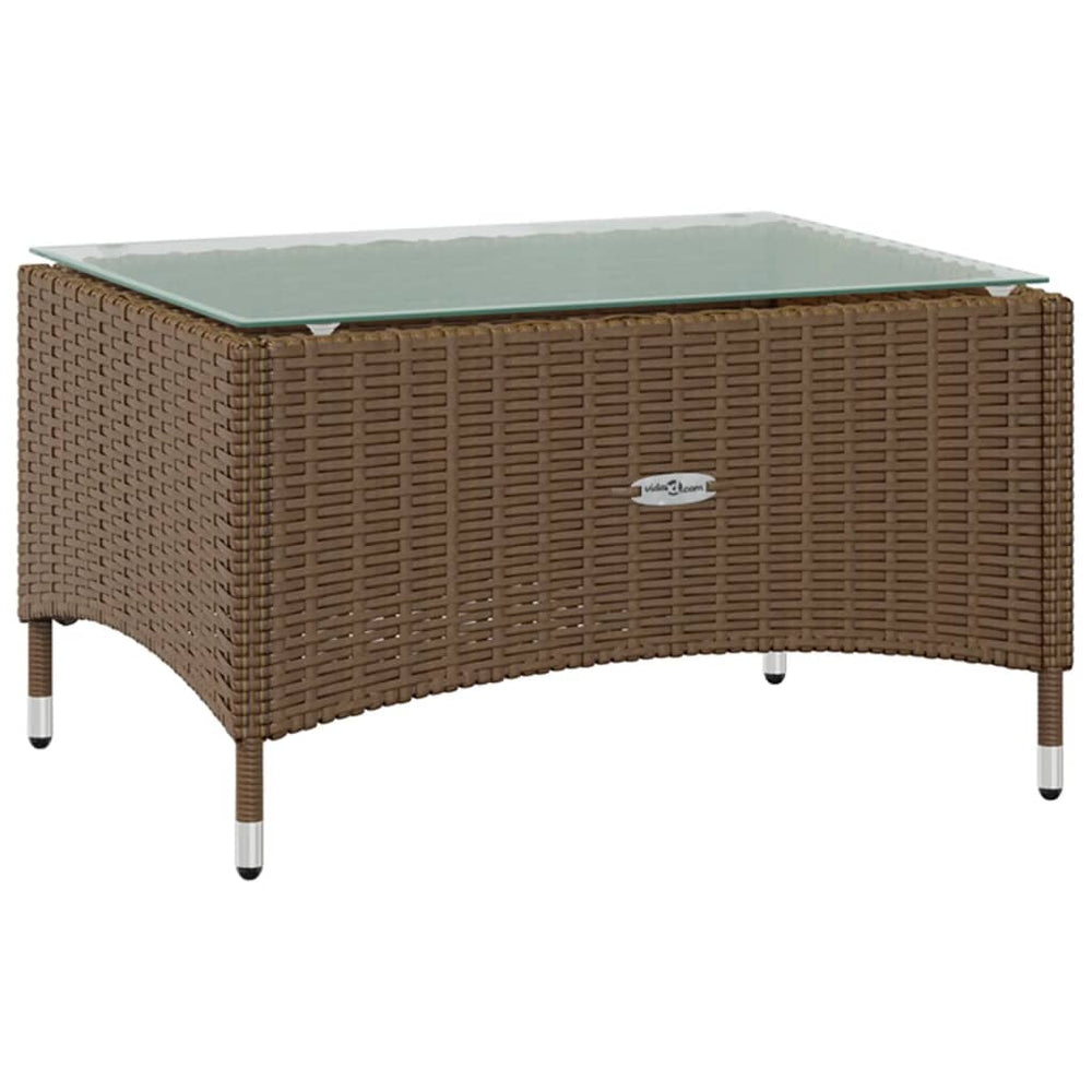 16-delige Loungeset met kussens poly rattan bruin MeubelReus