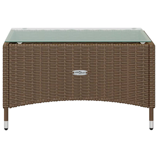 16-delige Loungeset met kussens poly rattan bruin MeubelReus