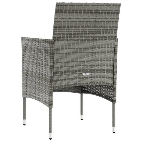 8-delige Loungeset met kussens poly rattan grijs MeubelReus