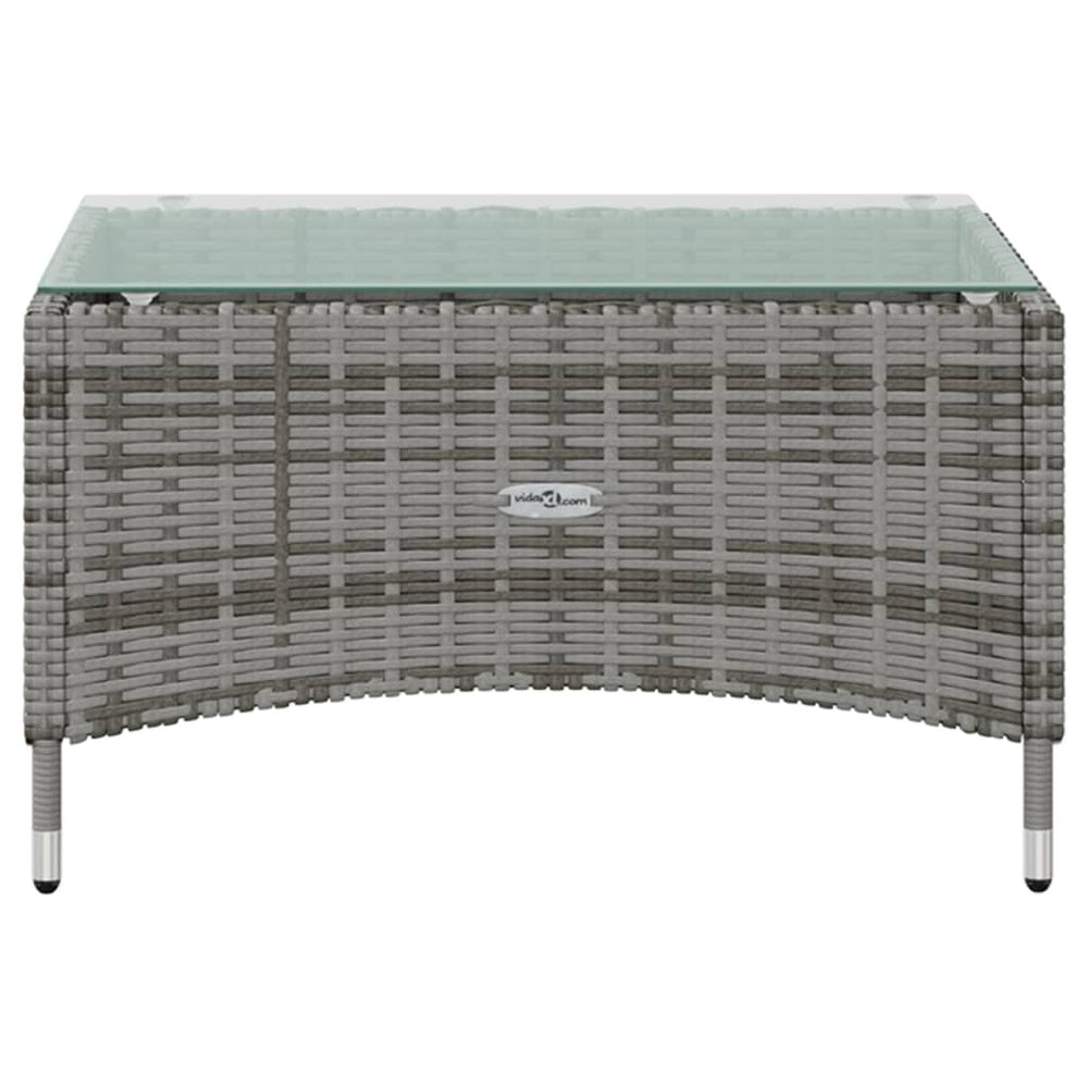 16-delige Loungeset met kussens poly rattan grijs MeubelReus