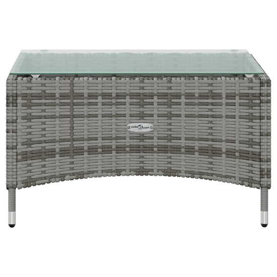 16-delige Loungeset met kussens poly rattan grijs MeubelReus