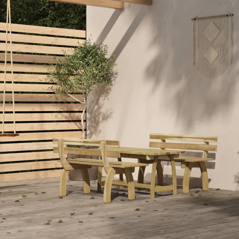3-delige Tuinset geïmpregneerd grenenhout