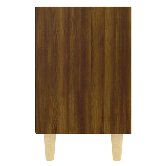 Nachtkastjes 2 st met houten poten 40x30x50 cm bruineikenkleur MeubelReus