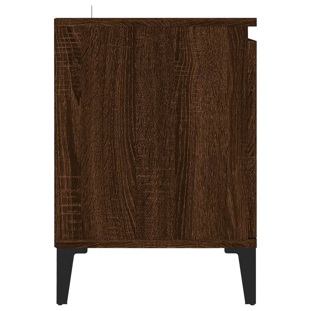 Tv-meubel met metalen poten 103,5x35x50 cm bruineikenkleurig MeubelReus