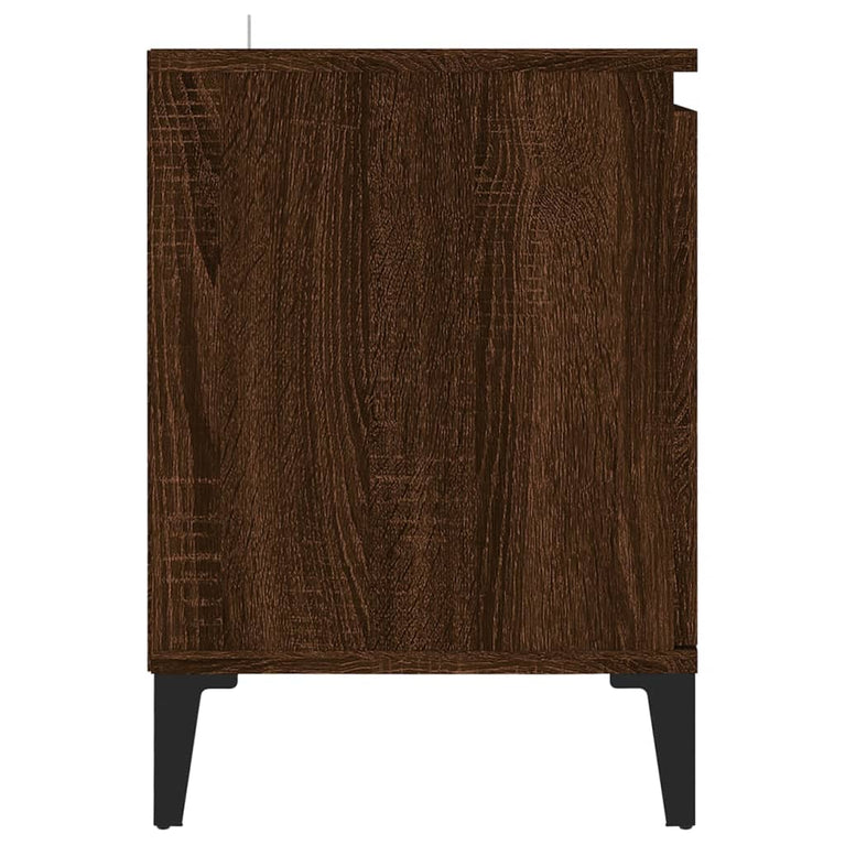 Tv-meubel met metalen poten 103,5x35x50 cm bruineikenkleurig MeubelReus
