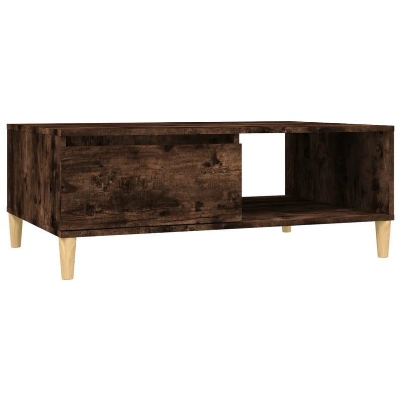 Salontafel 90x60x35 cm spaanplaat gerookt eikenkleurig MeubelReus