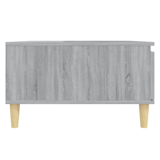 Salontafel 90x60x35 cm bewerkt hout grijs sonoma eikenkleurig MeubelReus