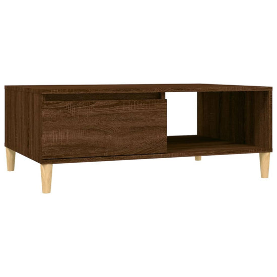 Salontafel 90x60x35 cm bewerkt hout bruin eikenkleur MeubelReus