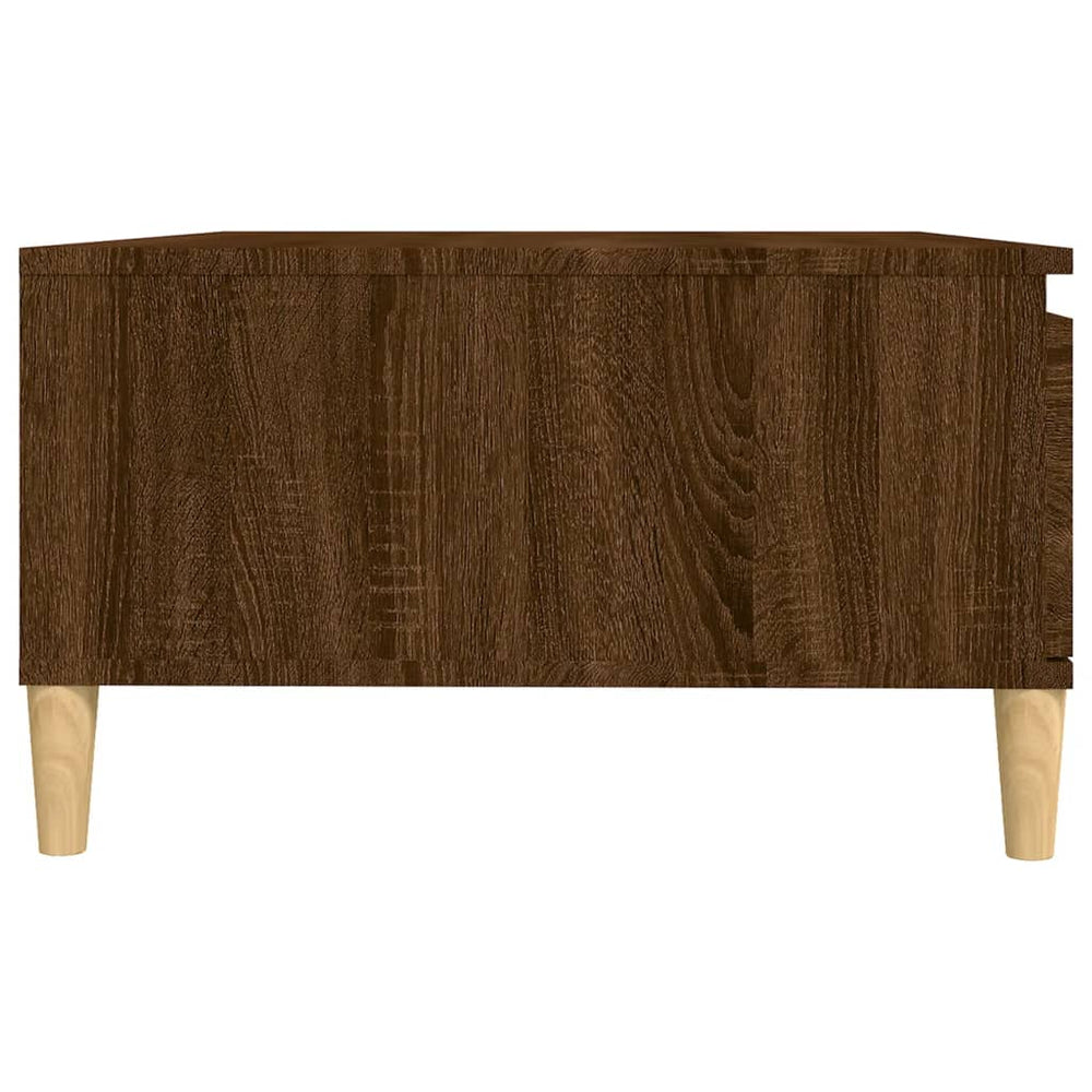 Salontafel 90x60x35 cm bewerkt hout bruin eikenkleur MeubelReus