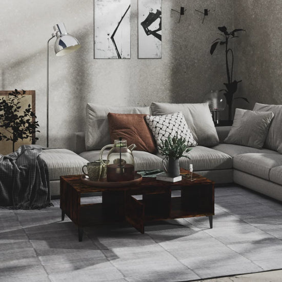 Salontafel 103,5x60x35 cm spaanplaat gerookt eikenkleurig MeubelReus