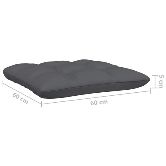 3-delige Loungeset met antracietkleurige kussens grenenhout MeubelReus