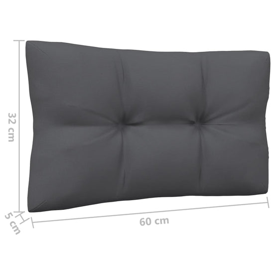 3-delige Loungeset met antracietkleurige kussens grenenhout MeubelReus