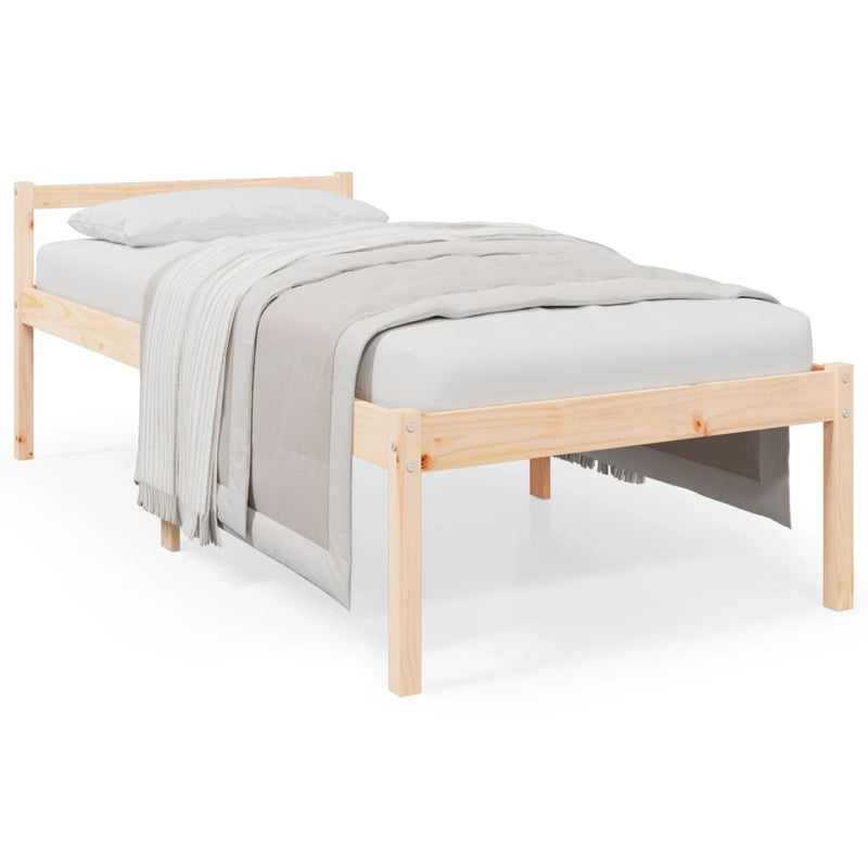 Seniorenbed massief grenenhout 90x190 cm Small Single