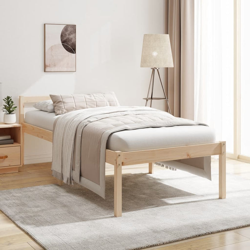 Seniorenbed massief grenenhout 90x190 cm Small Single