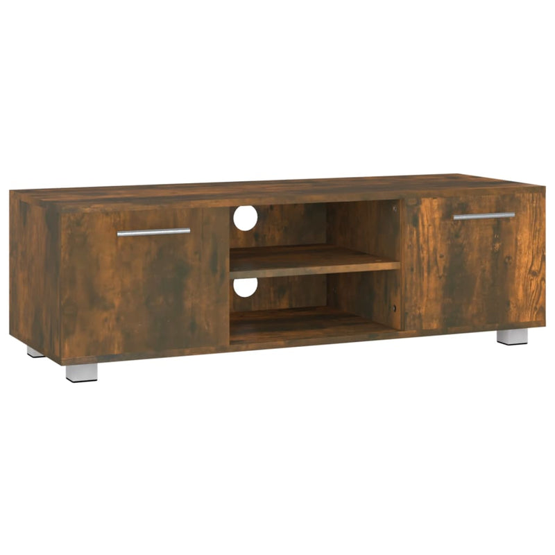 Tv-meubel 110x40x35 cm bewerkt hout gerookt eikenkleurig MeubelReus