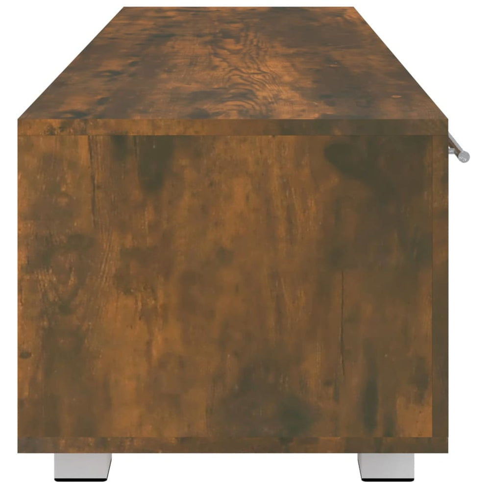 Tv-meubel 110x40x35 cm bewerkt hout gerookt eikenkleurig MeubelReus