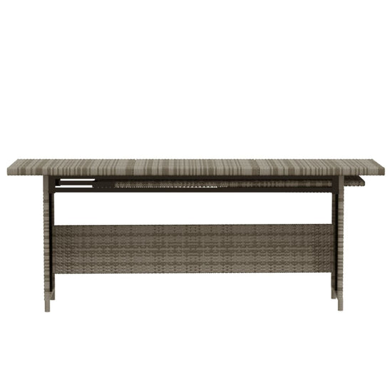 3-delige Loungeset met kussens poly rattan grijs MeubelReus