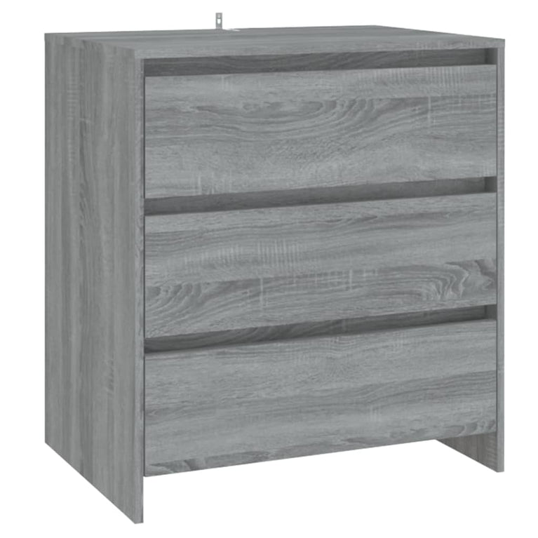 3 st Dressoirs bewerkt hout grijs sonoma eikenkleurig MeubelReus