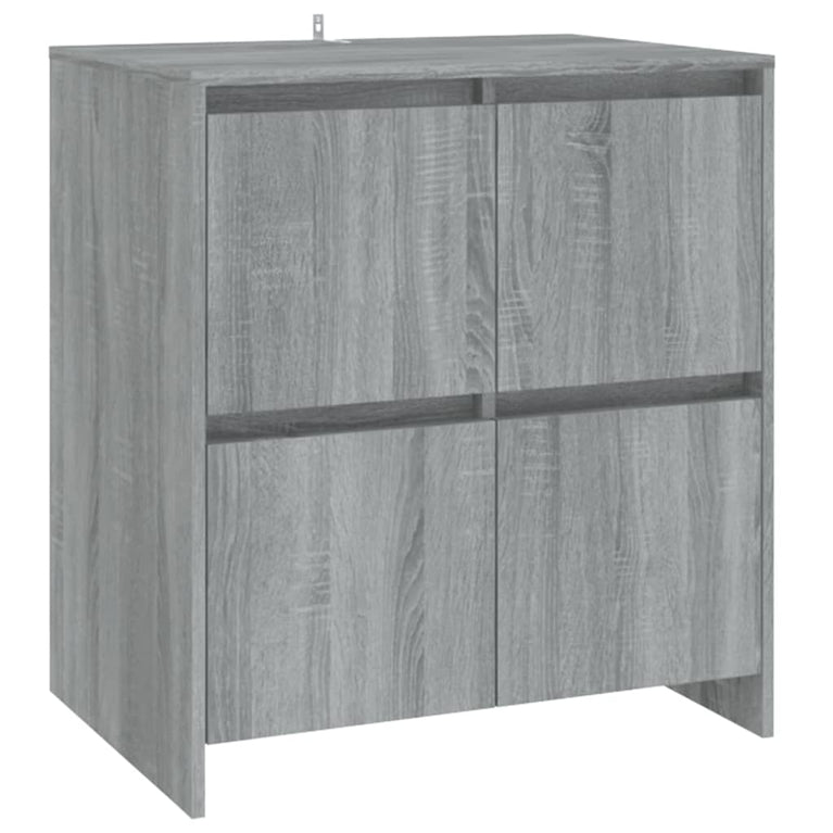 3 st Dressoirs bewerkt hout grijs sonoma eikenkleurig MeubelReus