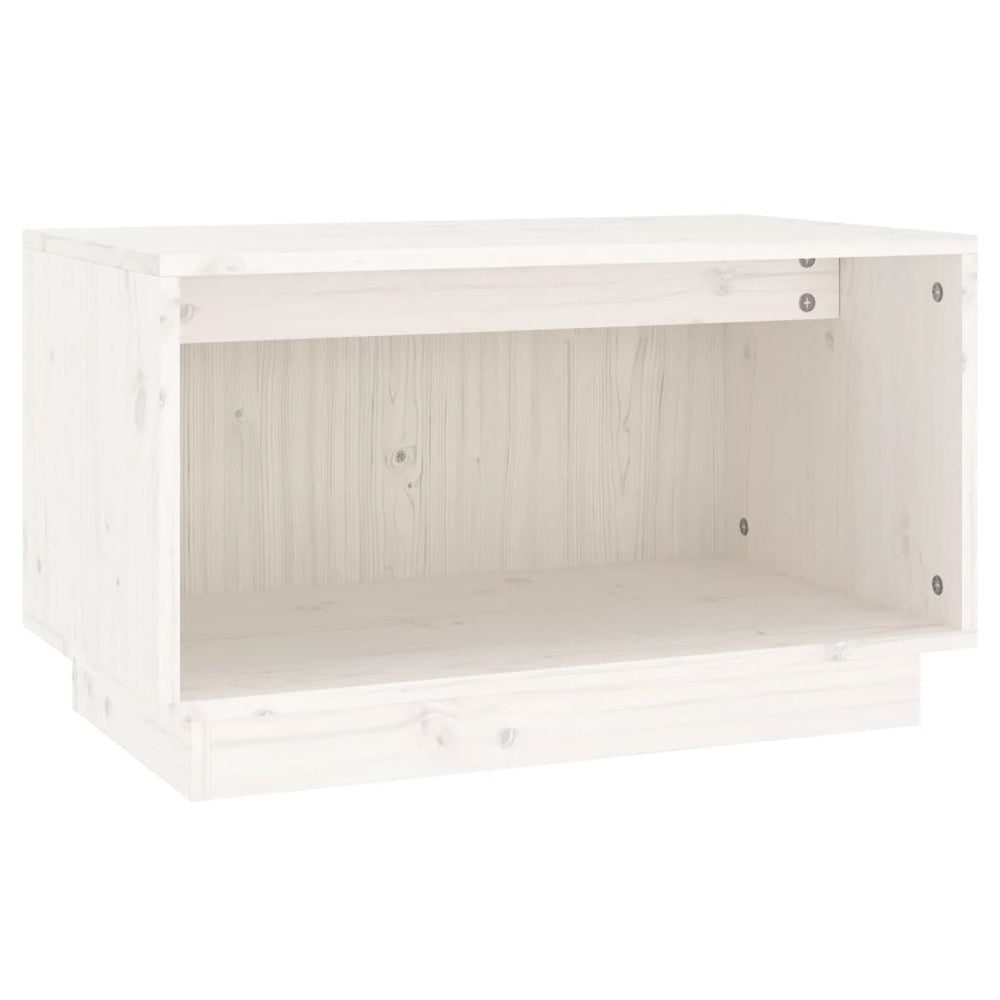 Tv-meubel 60x35x35 cm massief grenenhout wit MeubelReus