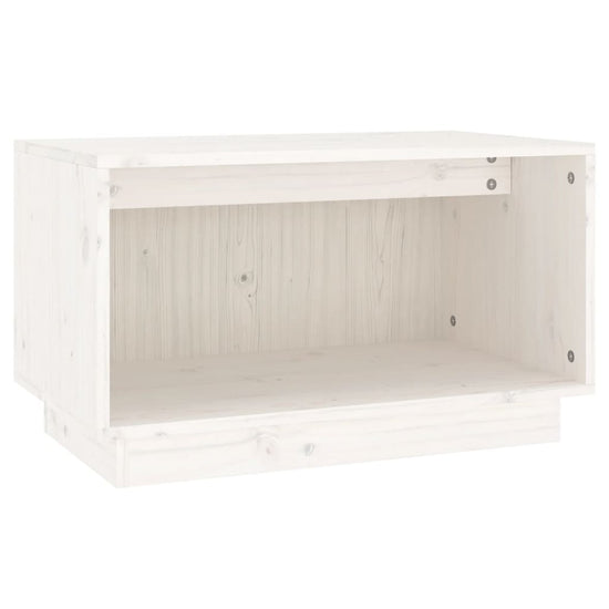 Tv-meubel 60x35x35 cm massief grenenhout wit MeubelReus