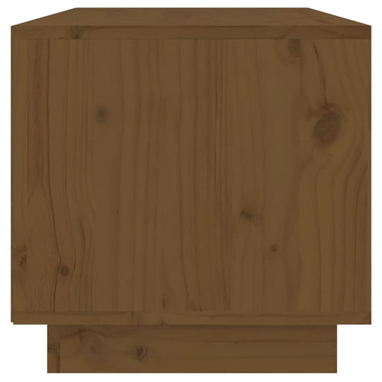 Tv-meubel 60x35x35 cm massief grenenhout honingbruin MeubelReus