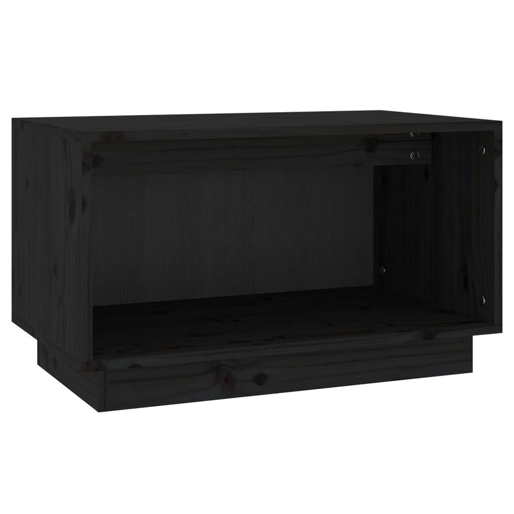 Tv-meubel 60x35x35 cm massief grenenhout zwart MeubelReus