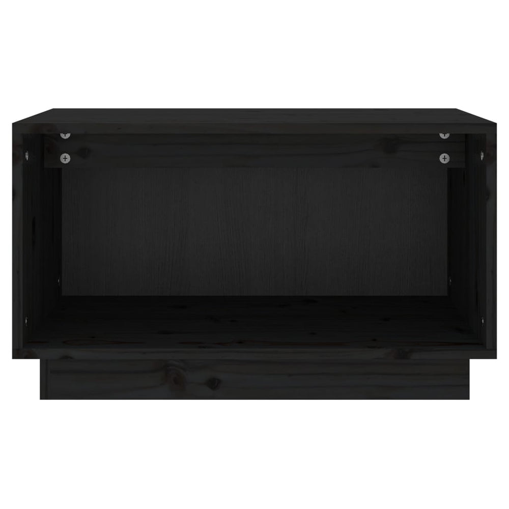Tv-meubel 60x35x35 cm massief grenenhout zwart MeubelReus