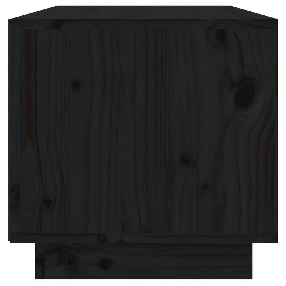 Tv-meubel 60x35x35 cm massief grenenhout zwart MeubelReus