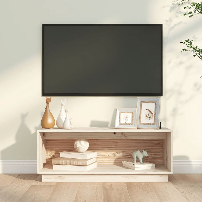 Tv-meubel 90x35x35 cm massief grenenhout MeubelReus