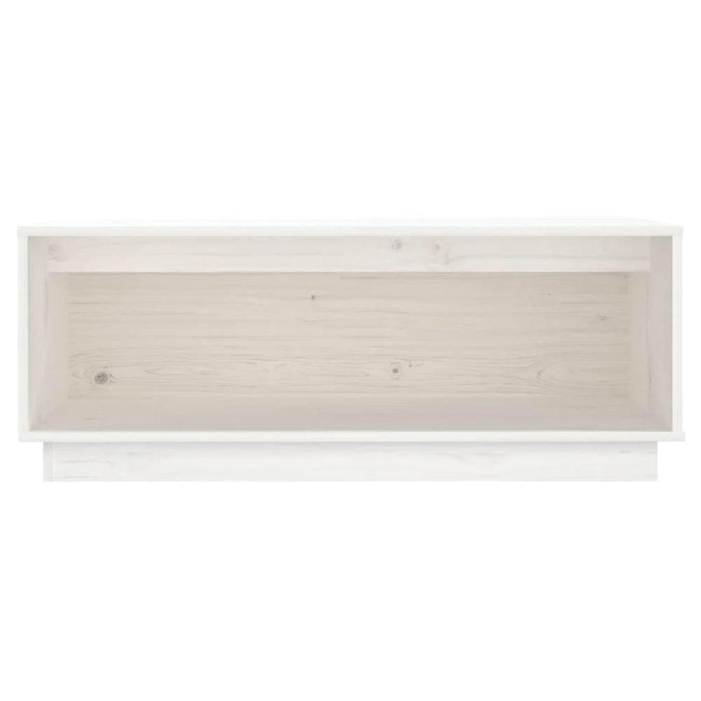 Tv-meubel 90x35x35 cm massief grenenhout wit MeubelReus