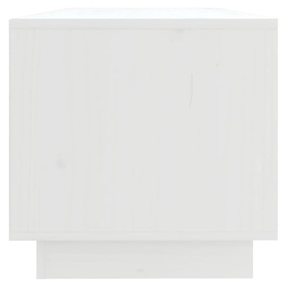Tv-meubel 90x35x35 cm massief grenenhout wit MeubelReus